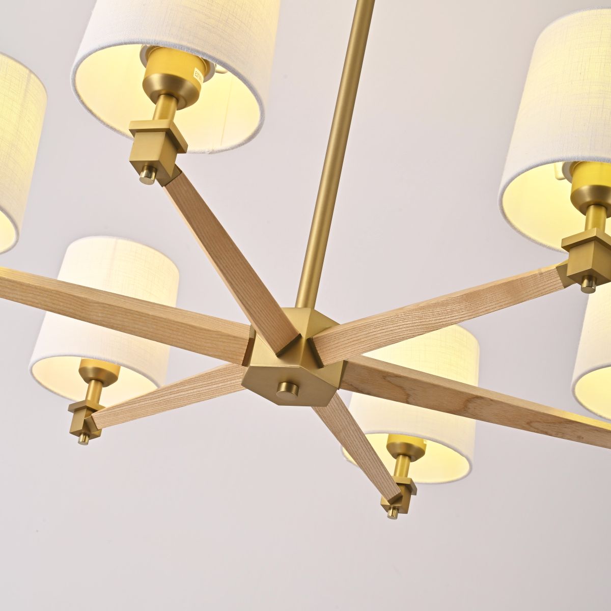 Люстра на штанге ImperiumLoft Stavra Jorgenson White/Light Wood 203575-26 в Санкт-Петербурге