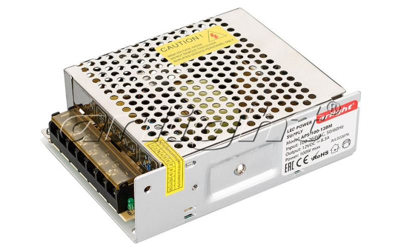 Блок питания Arlight APS-100-12BM (12V, 8.3A, 100W) 022076 в Санкт-Петербурге