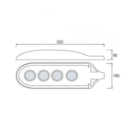 Уличный светодиодный светильник Horoz 60W 6400K 074-002-0060 (HL194) в Санкт-Петербурге