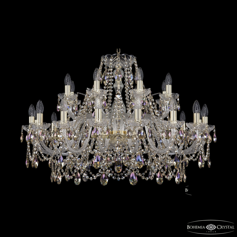 Подвесная люстра Bohemia Ivele Crystal 1411/16+8/360 G R801 в Санкт-Петербурге