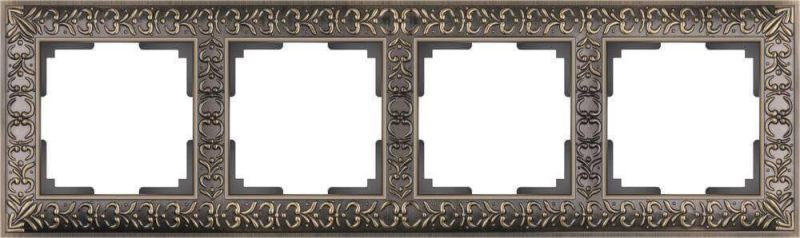 Рамка Werkel Antik на 4 поста бронза WL07-Frame-04 4690389054389 в #REGION_NAME_DECLINE_PP#