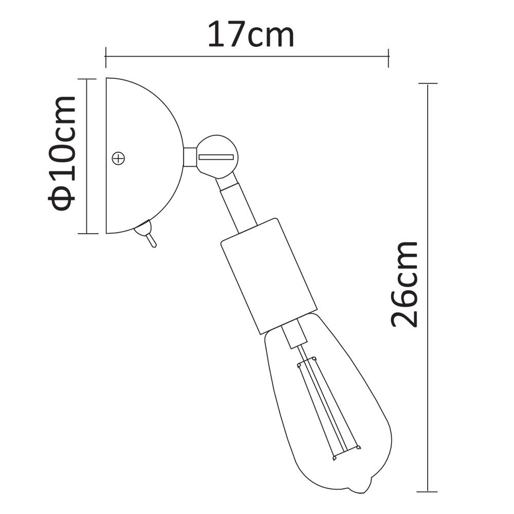 Спот Arte Lamp A9190AP-1BK в Санкт-Петербурге