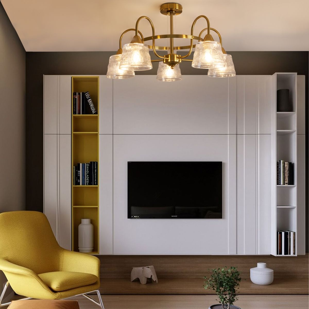 Люстра на штанге Freya Caramel FR5522PL-05BS1 в Санкт-Петербурге