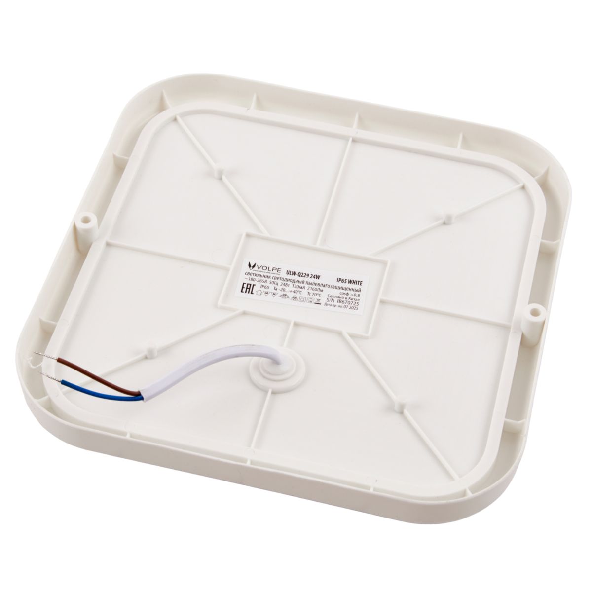 Накладной светильник влагозащищенный Volpe ULW-Q229 24W/4000K IP65 WHITE UL-00013192 в Санкт-Петербурге