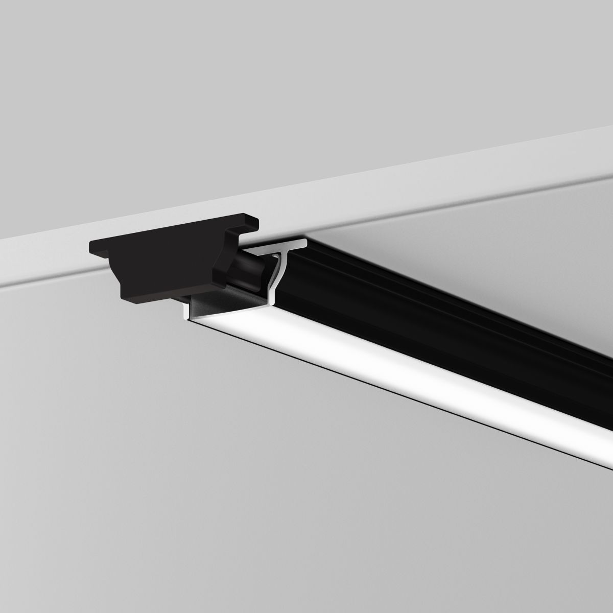 Алюминиевый профиль Maytoni Led Strip накладной с вертикальным изгибом (Черный, 2 м) ALM-1103-B-2M 631018 в #REGION_NAME_DECLINE_PP#