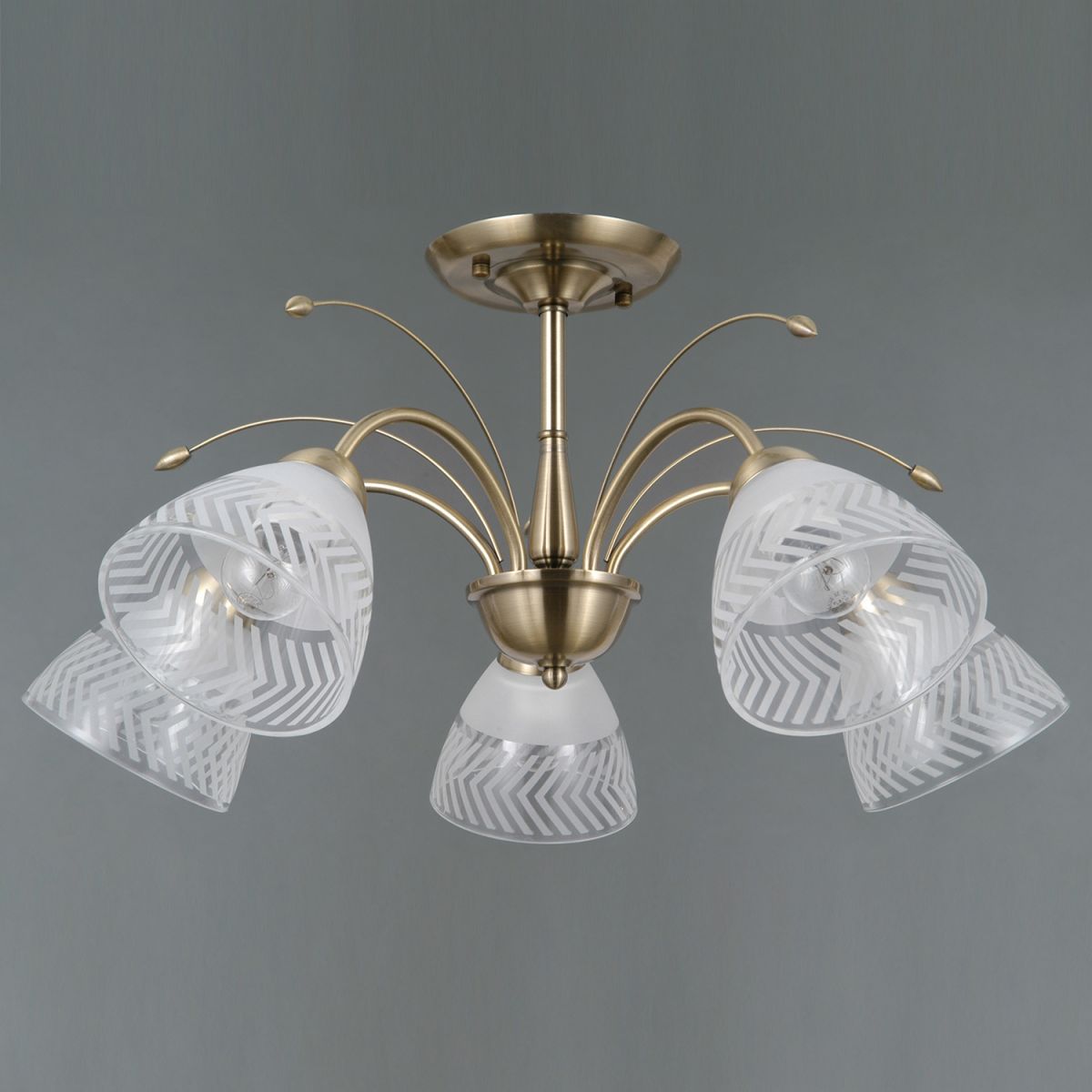 Люстра на штанге Illumico IL0594-5CSQ-25 AB AREZZO в Санкт-Петербурге