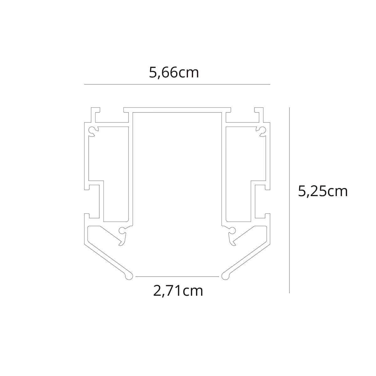 Профиль для накладного магнитного шинопровода Arte Lamp LINEA-ACCESSORIES A620205 в Санкт-Петербурге