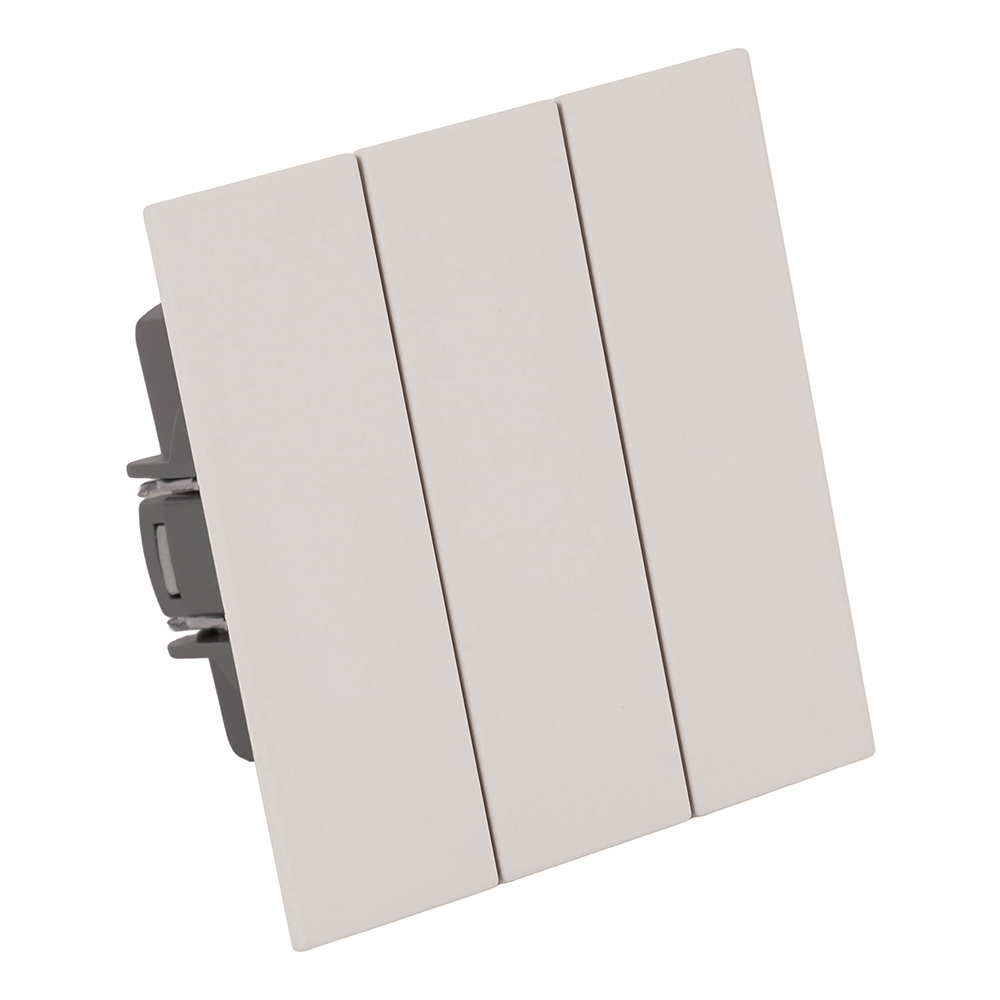 Выключатель 3-клавишный (механизм) Stekker Мия 250В 10А RSW10-3108-08 пудровый жемчуг 50474 в Санкт-Петербурге