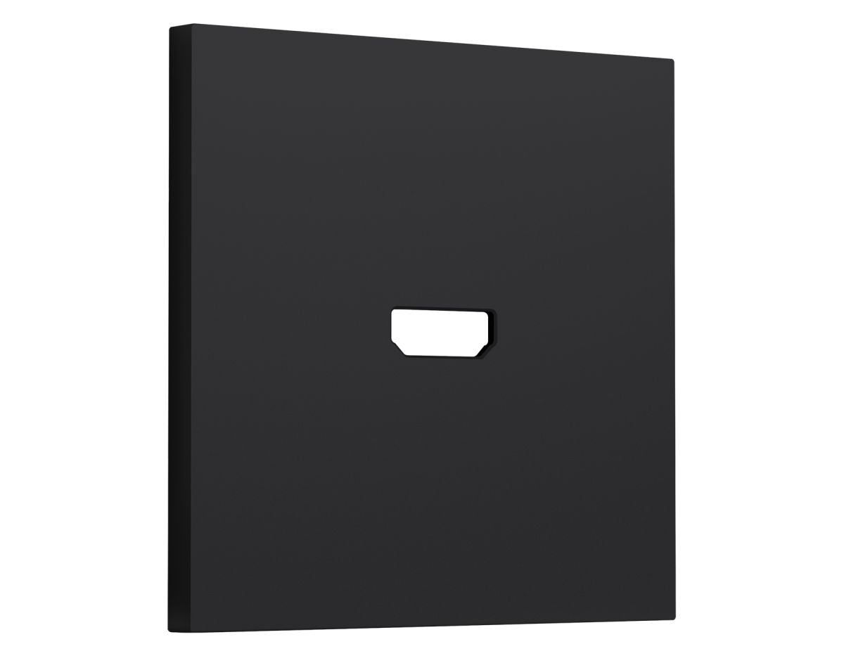 Лицевая панель SIGMA (Черный Мягкое касание) для HDMI розетки QUANT PRO Ambrella Volt SP9940 в Санкт-Петербурге