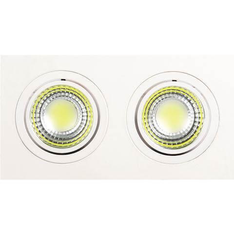 Встраиваемый светодиодный светодиодный светильник Horoz 2X5W 6400К белый 016-021-0010 (HL6702L) HRZ00000250 в Санкт-Петербурге