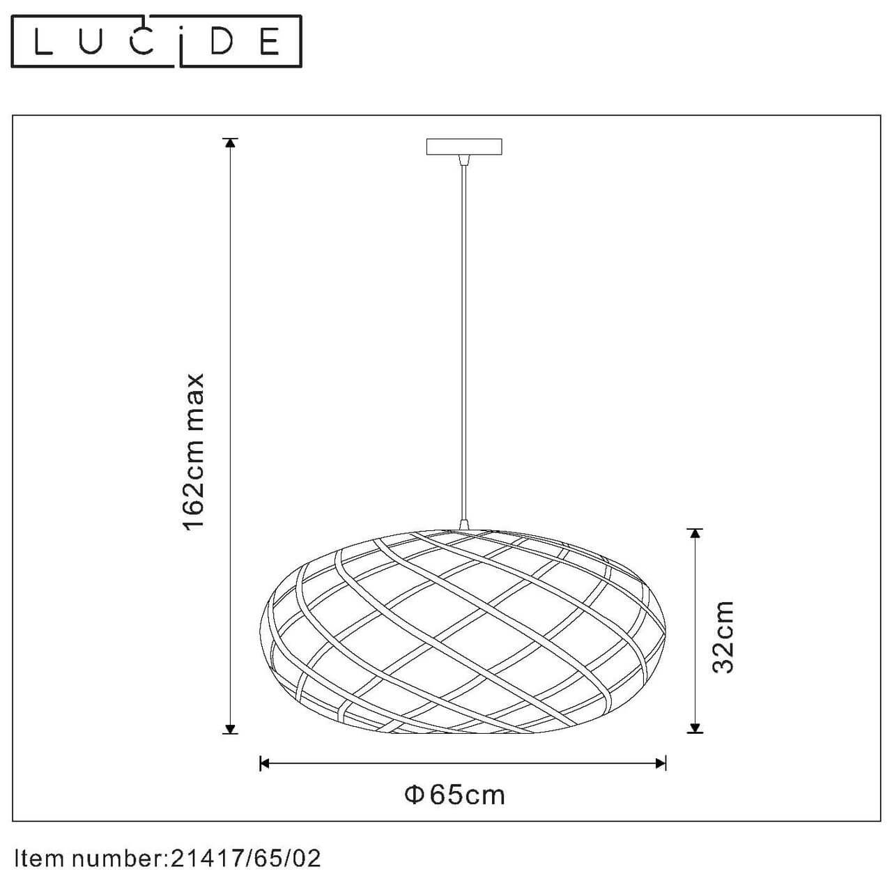 Подвесной светильник Lucide WOLFRAM 21417/65/02 в Санкт-Петербурге