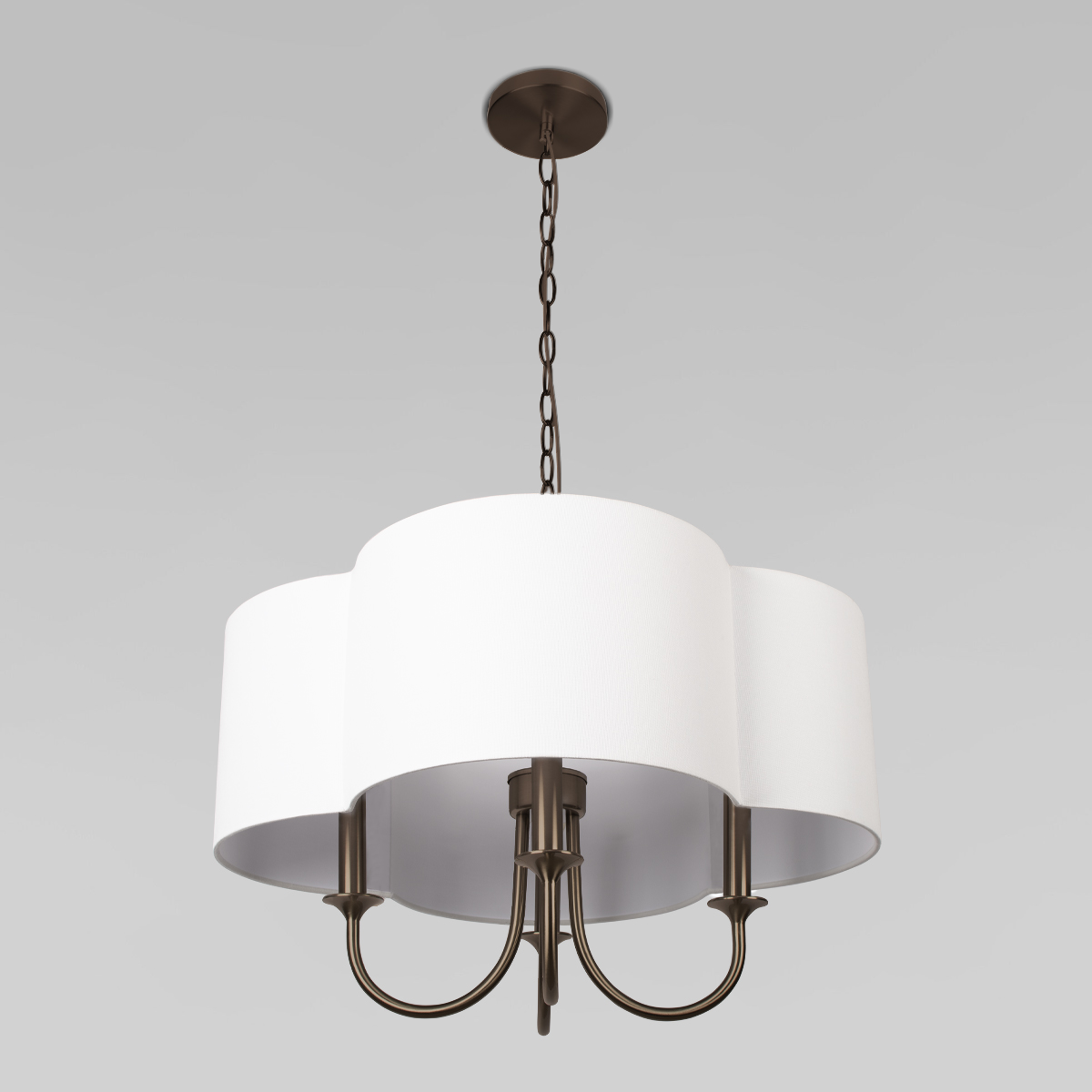 Подвесная люстра с абажуром из ткани Loft IT Silence 10303P Copper black в Санкт-Петербурге