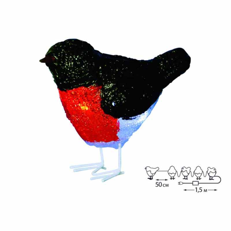 Фигурка светодиодная «Птички» 17x13см Uniel ULD-M1713-040/STA White IP20 Birds5 UL-00007287 в Санкт-Петербурге