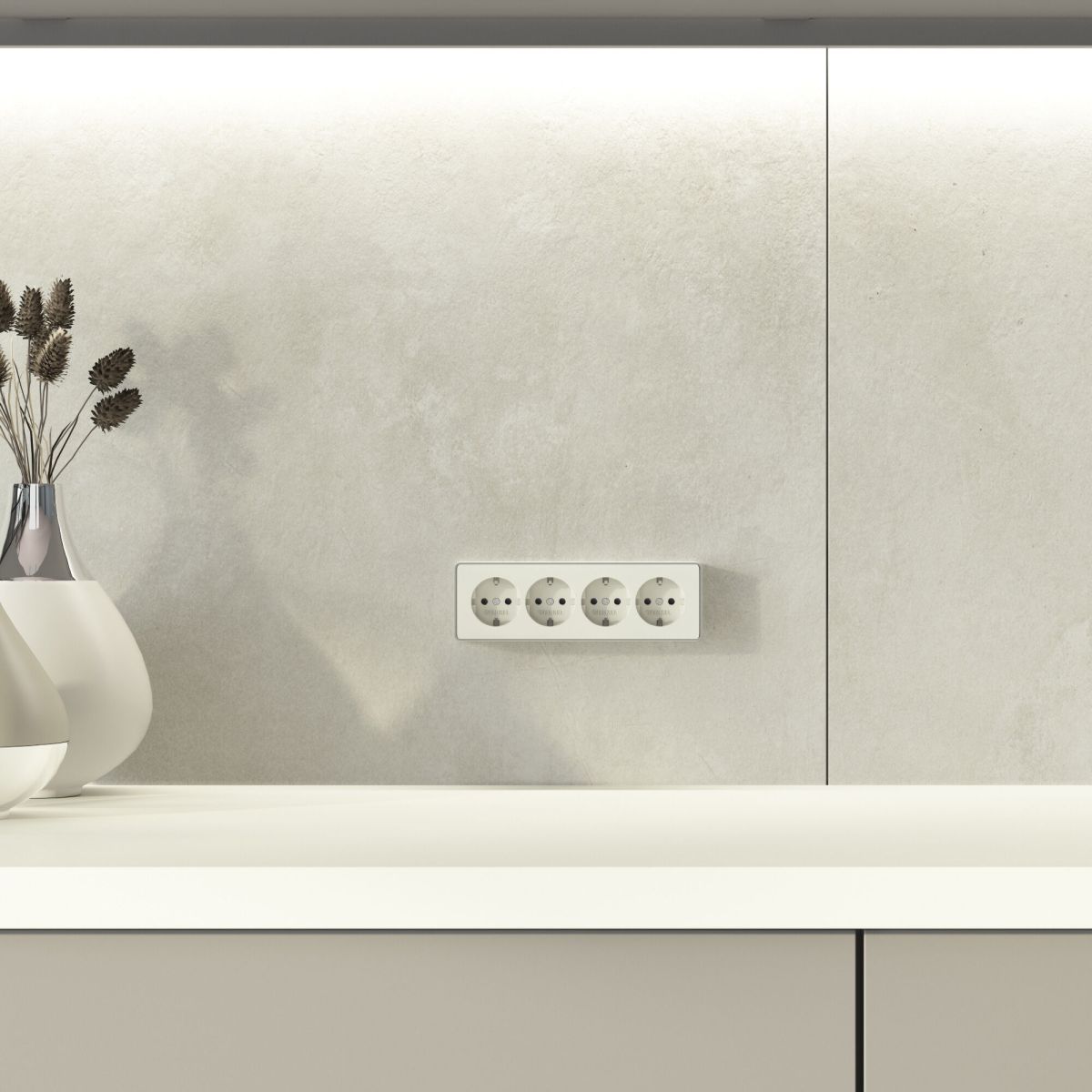 Розетка четверная с заземлением и шторками Werkel Gallant (слоновая кость) W5072204 4690389217999 a071253 в #REGION_NAME_DECLINE_PP#