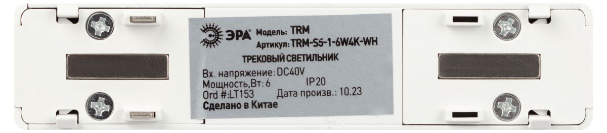 Трековый магнитный светильник Эра TRM-S5-1-6W4K-WH Б0059041 в Санкт-Петербурге