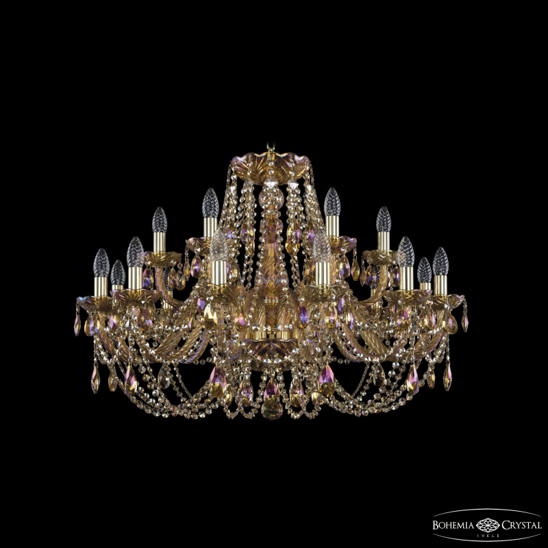 Подвесная люстра Bohemia Ivele Crystal 1406/12+6/300 G M777 в Санкт-Петербурге