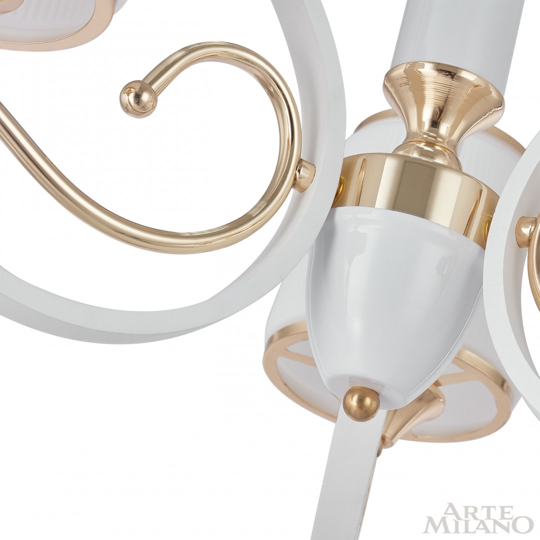 Подвесная люстра Arte Milano Florentia-3857 303857/3 Wh/Gd в Санкт-Петербурге