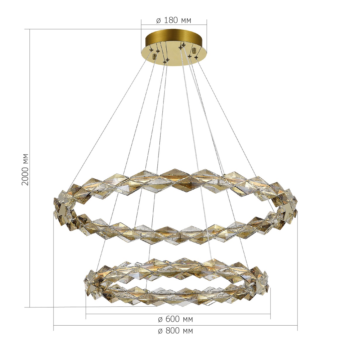Подвесная люстра ST Luce Diamanta SL6009.203.02 в Санкт-Петербурге