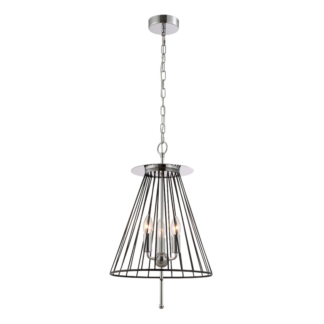 Подвесная люстра Crystal Lux Modesto SP3 Black/Chrome в #REGION_NAME_DECLINE_PP#