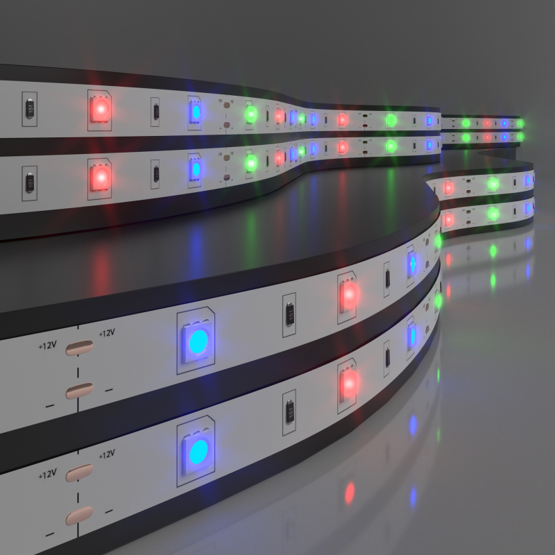Светодиодная лента Elektrostandard 12V 7,2W 30Led 5050 IP20 RGB, 5м 4690389040160 в Санкт-Петербурге