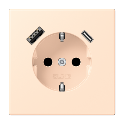 Розетка 2K+З USB Typ AC Jung LC1520-15CA238 в Санкт-Петербурге