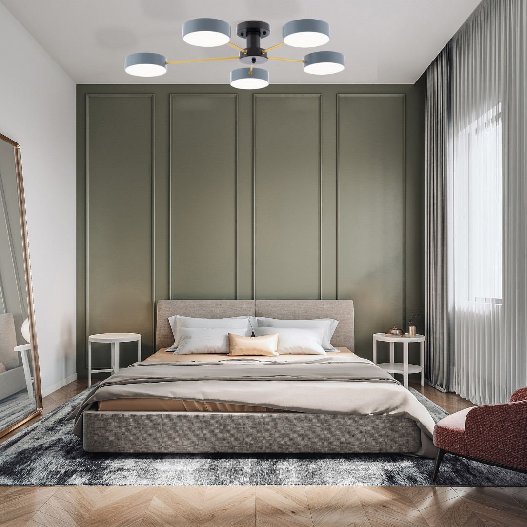 Потолочная люстра Arte Milano Ferrara 252006/5 Bk/Gr в Санкт-Петербурге