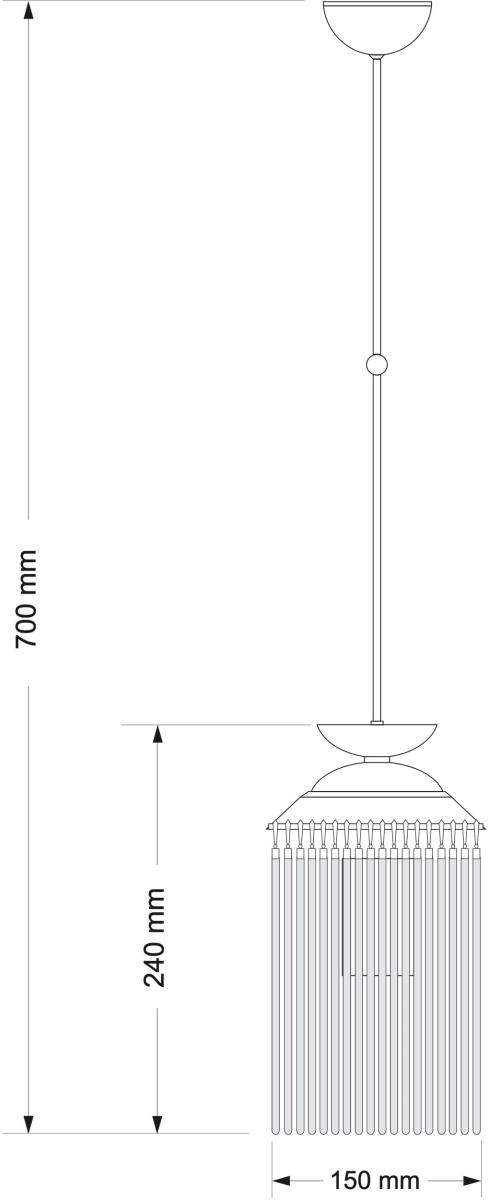 Люстра на штанге Kutek Fiore FIO-ZW-1(P)150 в #REGION_NAME_DECLINE_PP#