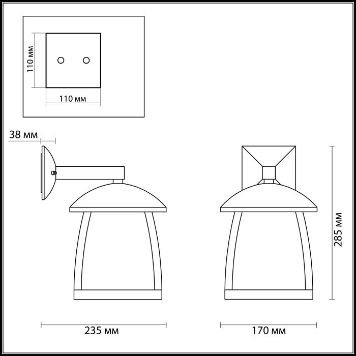 Уличный настенный светильник Odeon Light Tako 4050/1W в Санкт-Петербурге