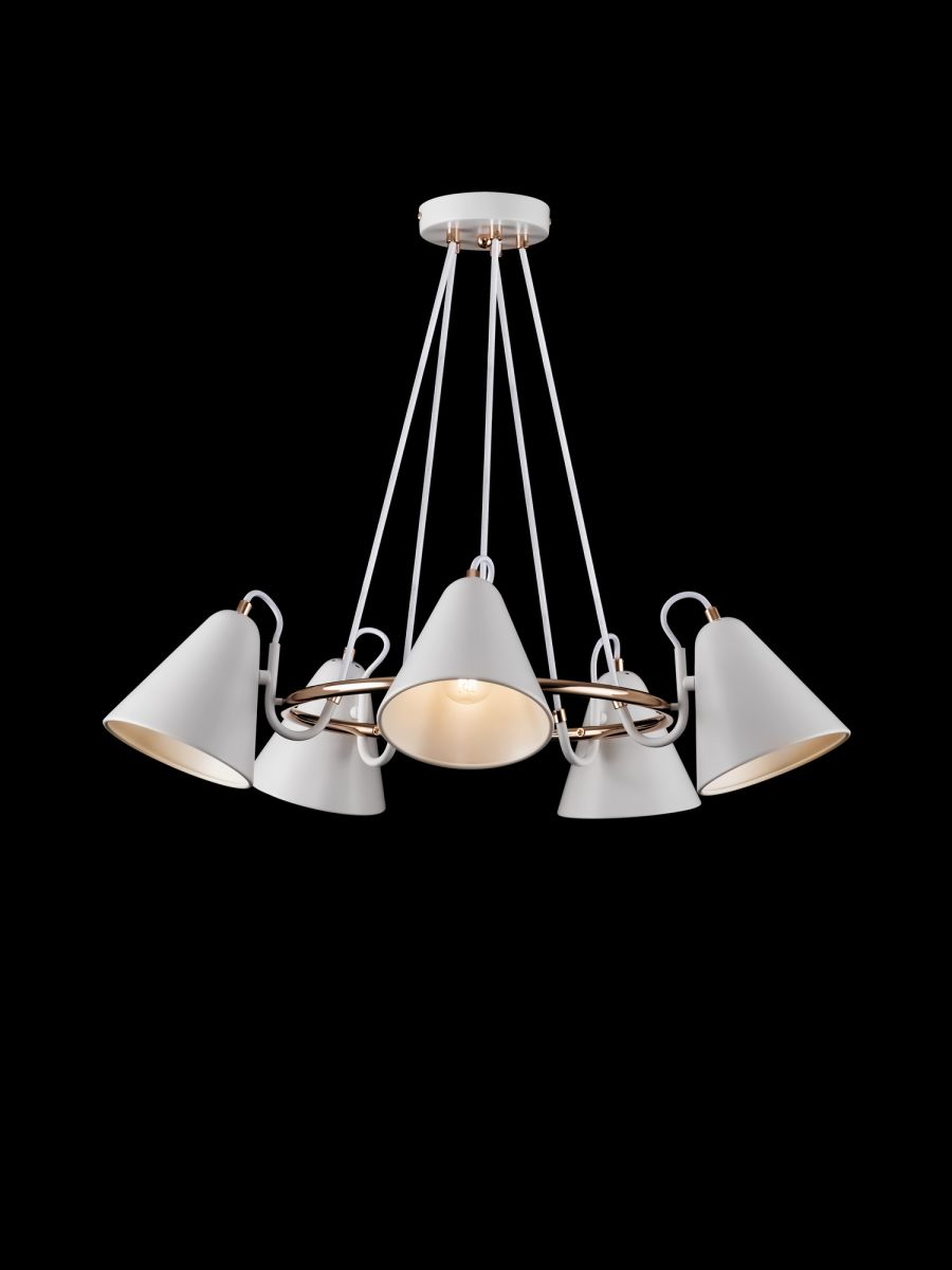 Подвесная люстра Freya Falke Market FR8001PL-05WG в #REGION_NAME_DECLINE_PP#