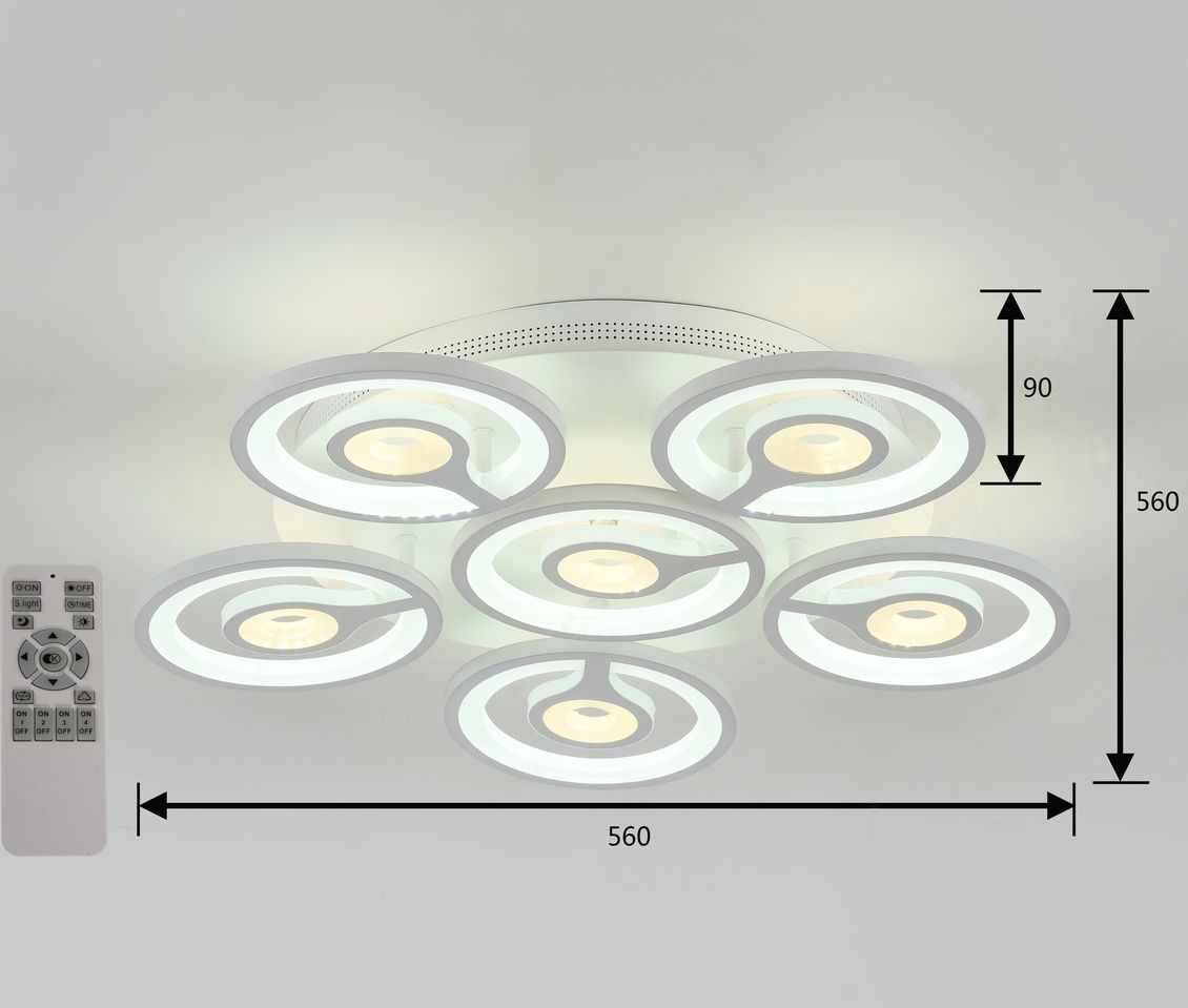 Потолочная светодиодная люстра F-Promo Roundels 2292-6U в Санкт-Петербурге