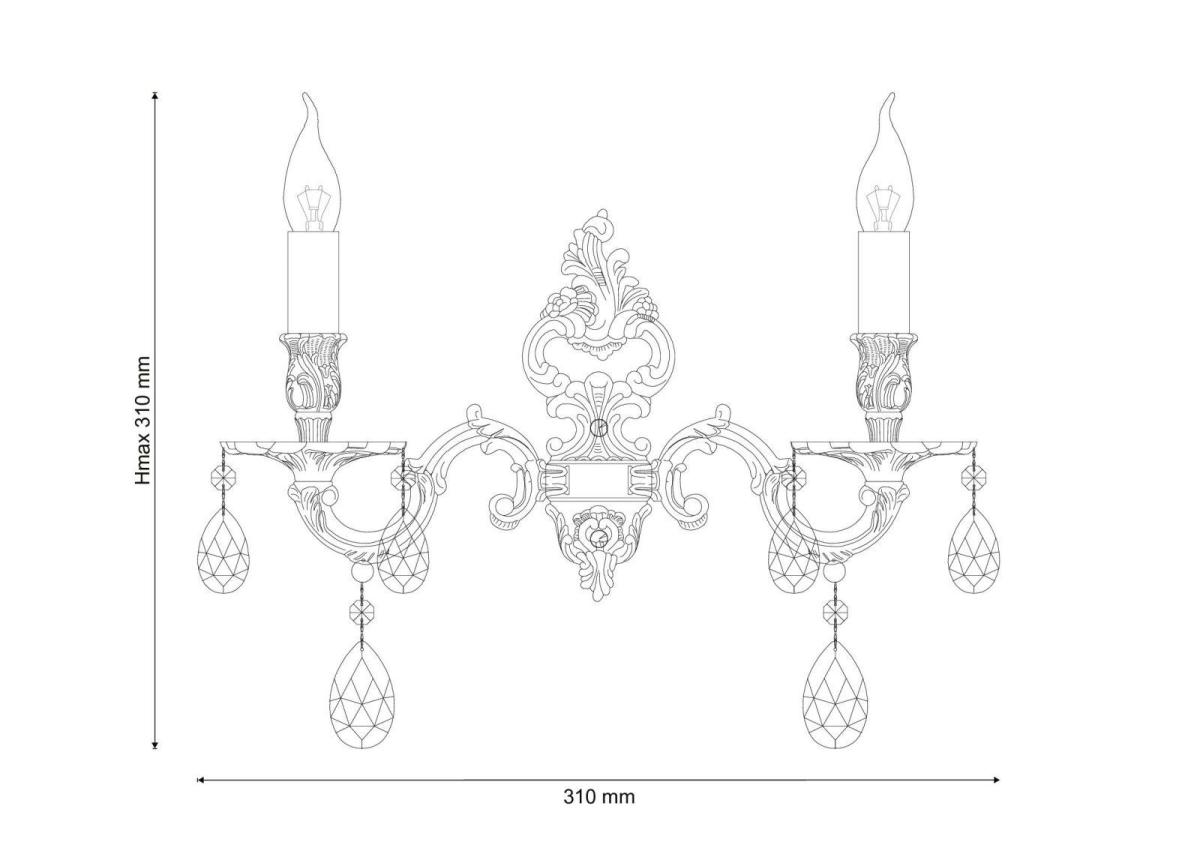 Бра Lucia Tucci Barletta W1730.2 Coffe Gold в Санкт-Петербурге