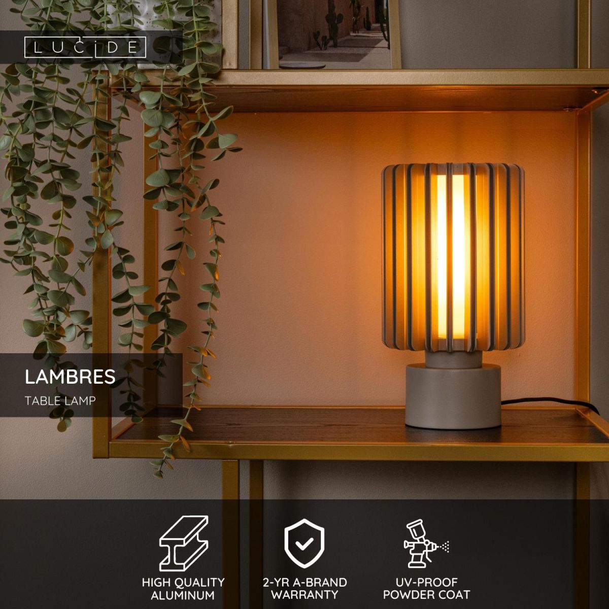 Настольная лампа Lucide Lambres 45510/01/41 в Санкт-Петербурге