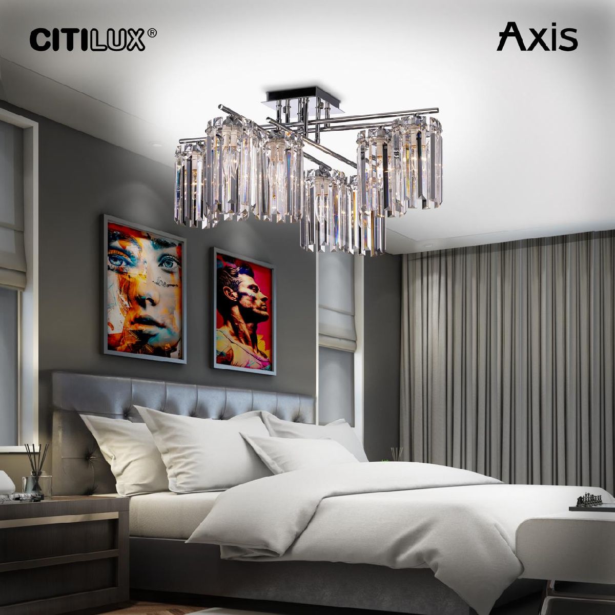 Потолочная люстра Citilux Axis CL313281 в Санкт-Петербурге