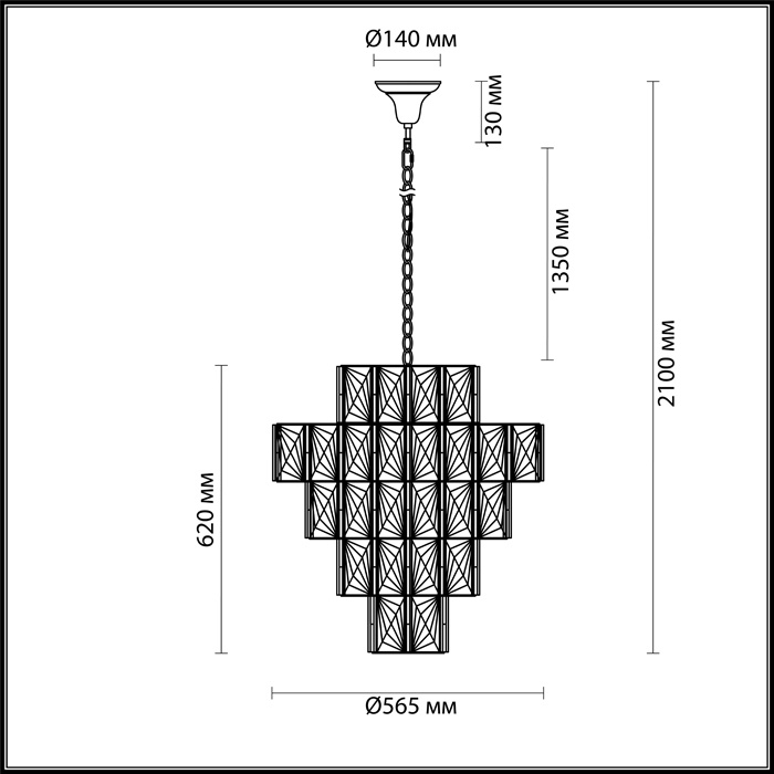 Подвесная люстра Odeon Light Brittani 4119/16 в Санкт-Петербурге