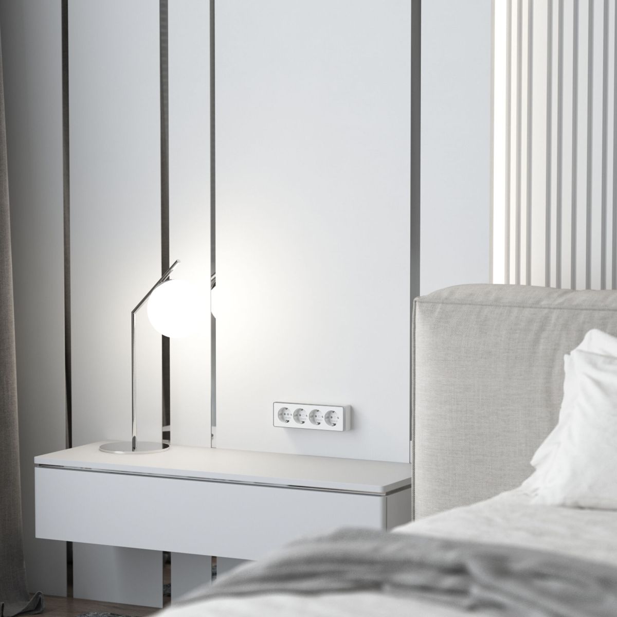 Розетка четверная с заземлением и шторками Werkel Gallant (белый) W5072210 4690389218002 a071252 в #REGION_NAME_DECLINE_PP#