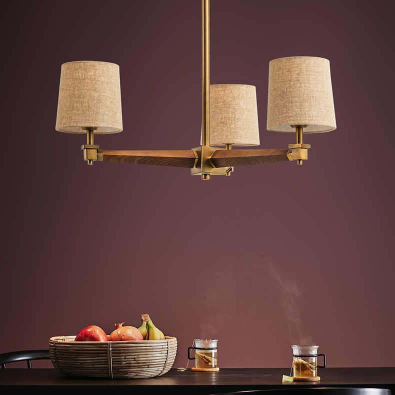 Люстра на штанге ImperiumLoft Stavra Jorgenson White/Light Wood 203578-26 в Санкт-Петербурге
