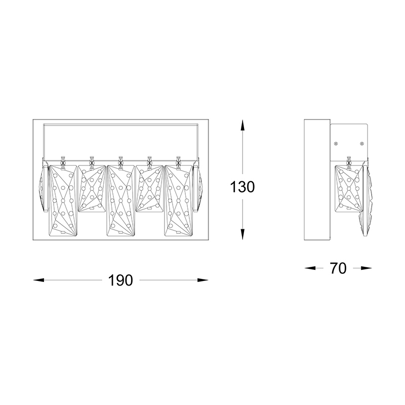 Бра Zumaline Spark W0476-01A-B5AC в Санкт-Петербурге