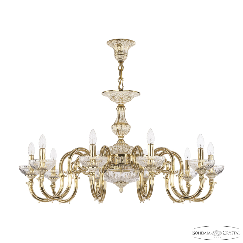 Подвесная люстра Bohemia Ivele Crystal Verona 72203P/10/300 GW P Clear/M-1G в Санкт-Петербурге