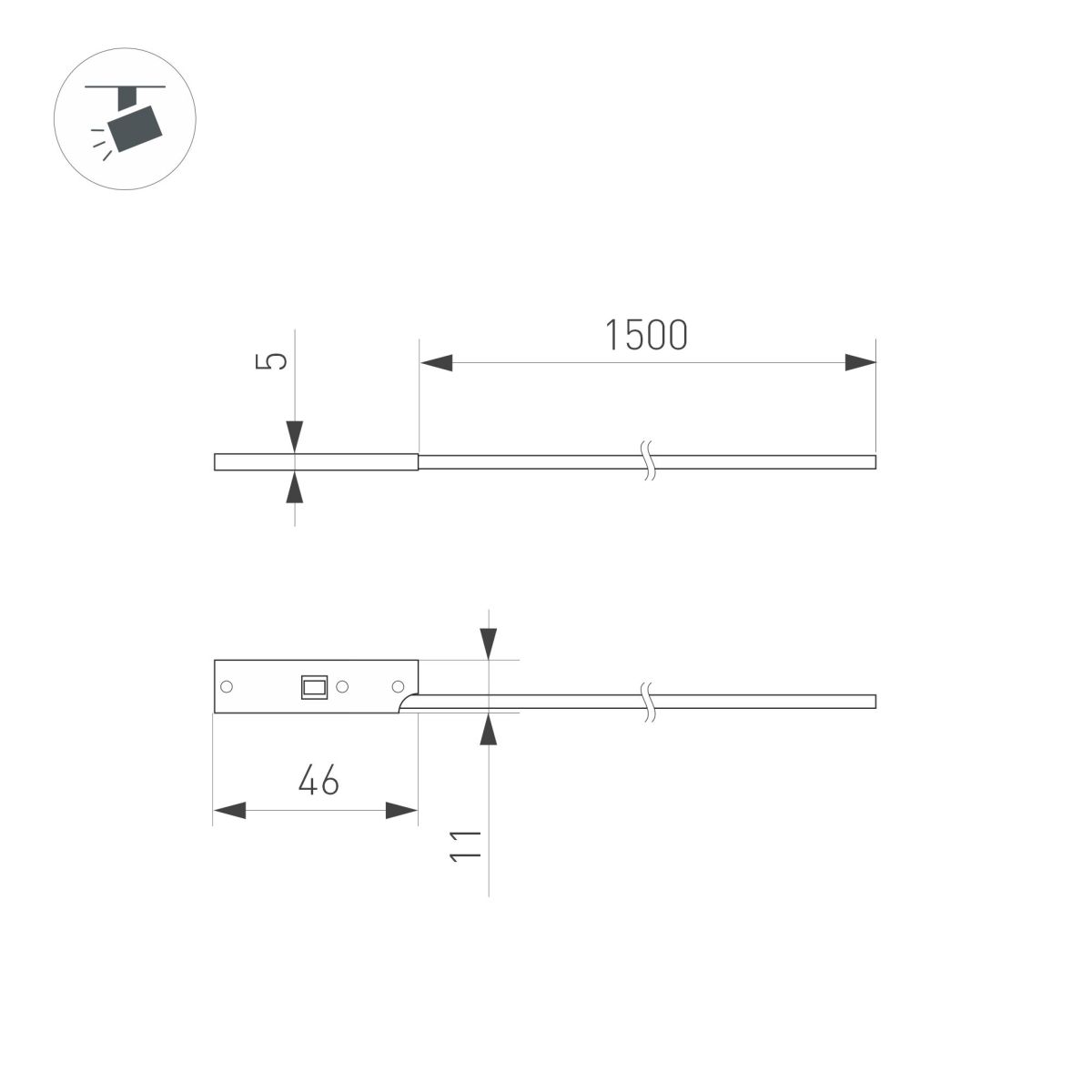 Коннектор питания для магнитного шинопровода Arlight MAG-MICROCOSM-CON-POWER-1500 (WH) (IP20 Пластик) 062992 в #REGION_NAME_DECLINE_PP#
