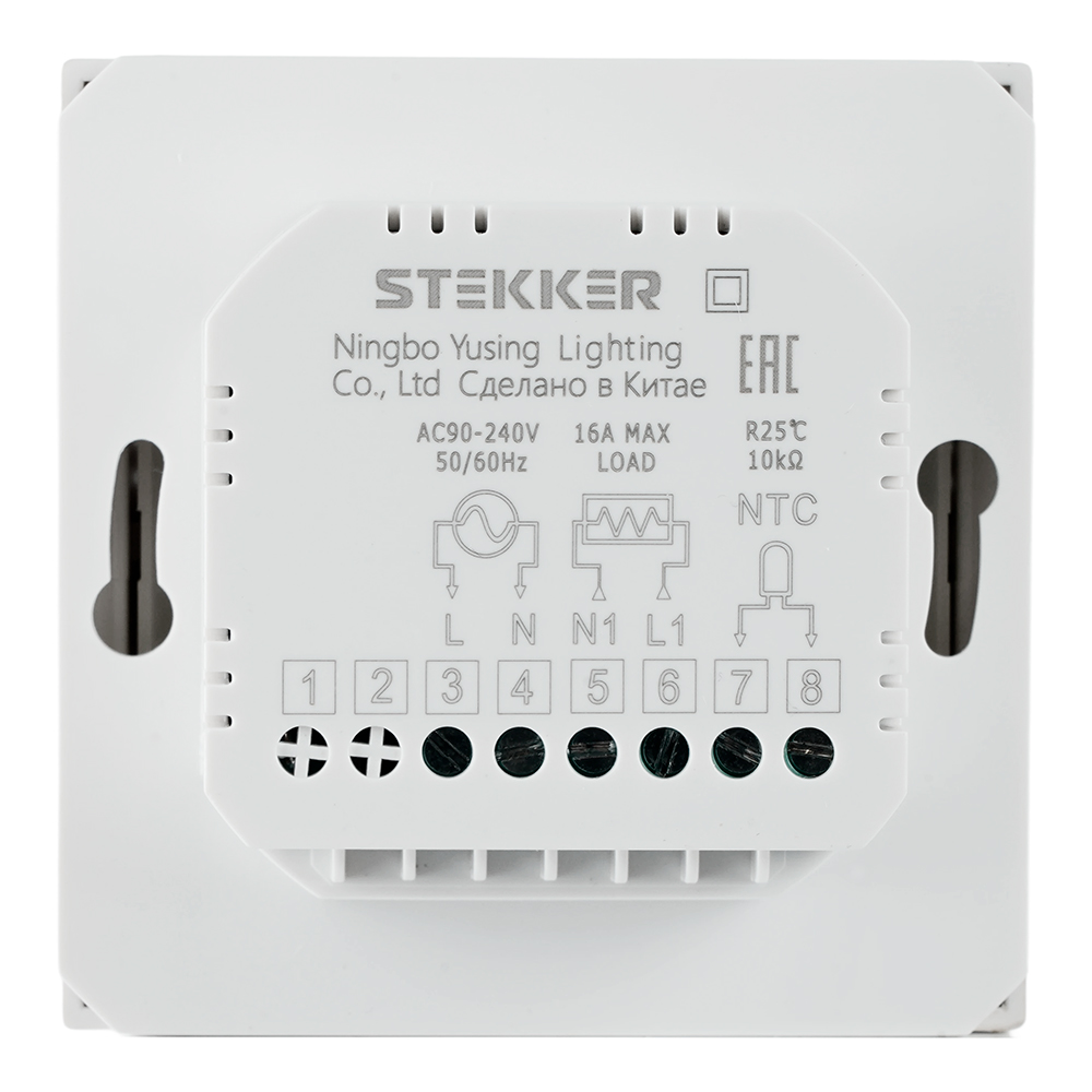 Терморегулятор Wi-Fi (механизм) Stekker Эмили RSW00-5119-01 белый фарфор soft touch 50376 в #REGION_NAME_DECLINE_PP#