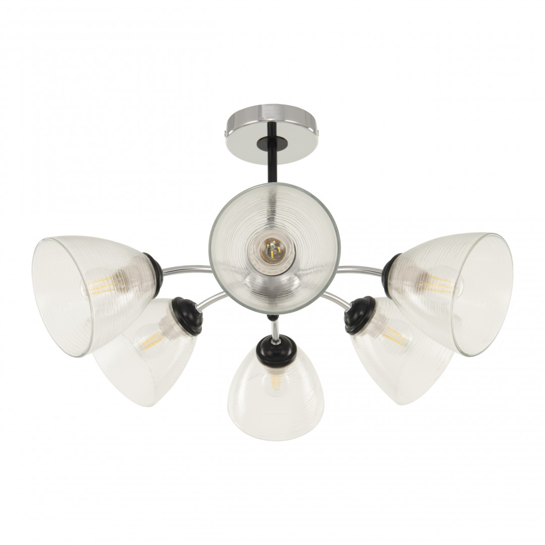Люстра на штанге Arte Milano Napoli 329007/3+3 CR.BK в Санкт-Петербурге