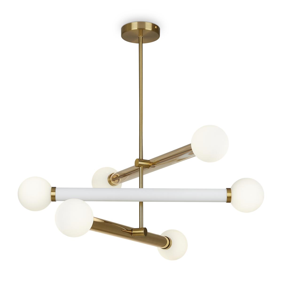 Люстра на штанге Freya Cross FR5381PL-06G в #REGION_NAME_DECLINE_PP#