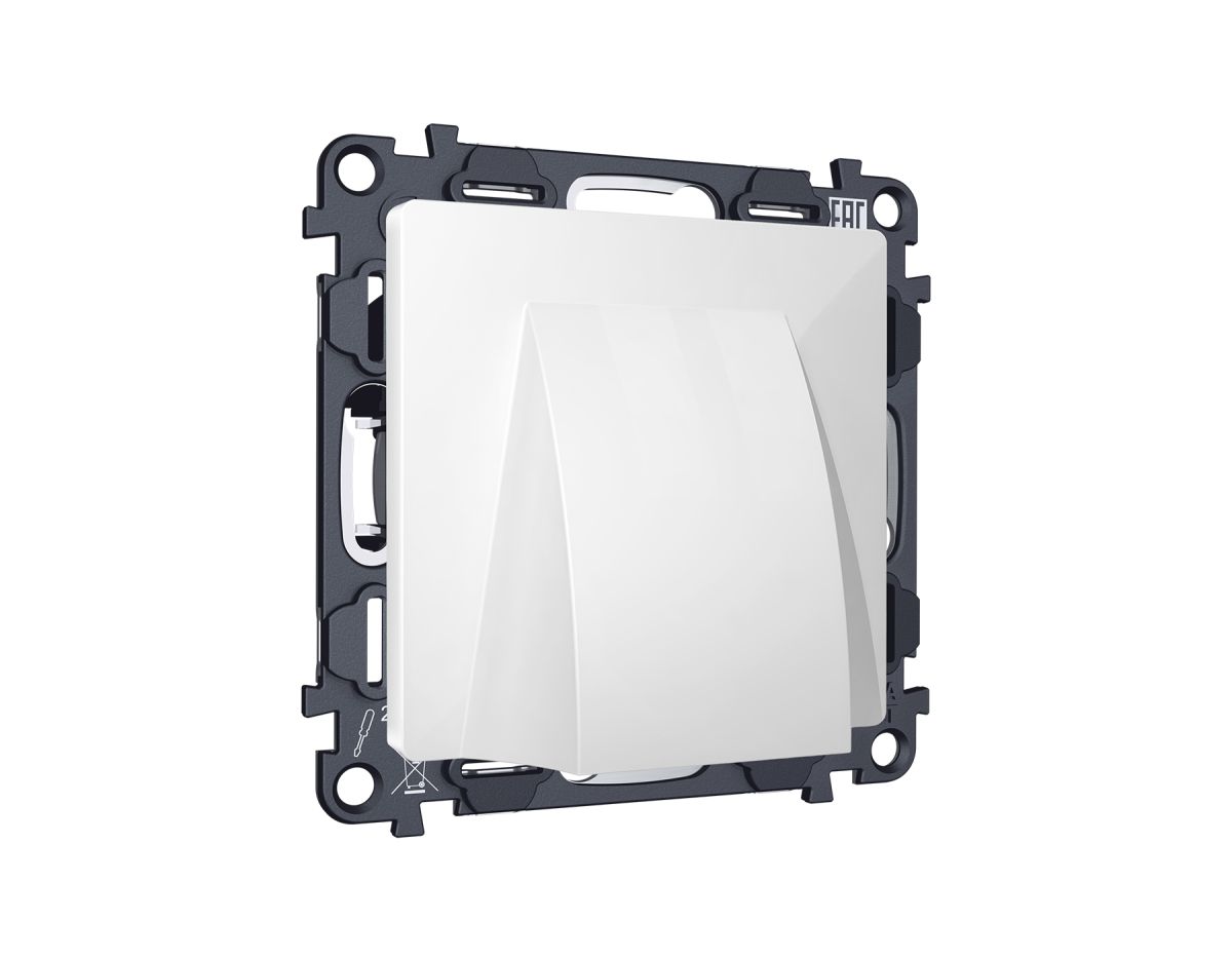 Комплект вывода кабеля с фикатором Alfa Белый глянец Quant Ambrella Volt MA115810 (AP1158, VM238) в Санкт-Петербурге