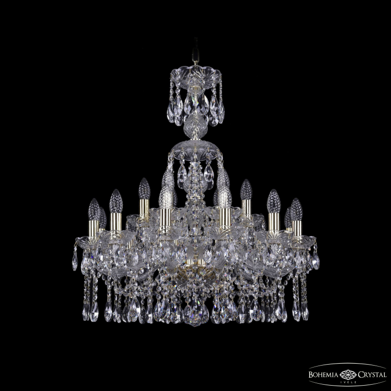 Подвесная люстра Bohemia Ivele Crystal 1413/12+6/220/XL-74 G в Санкт-Петербурге