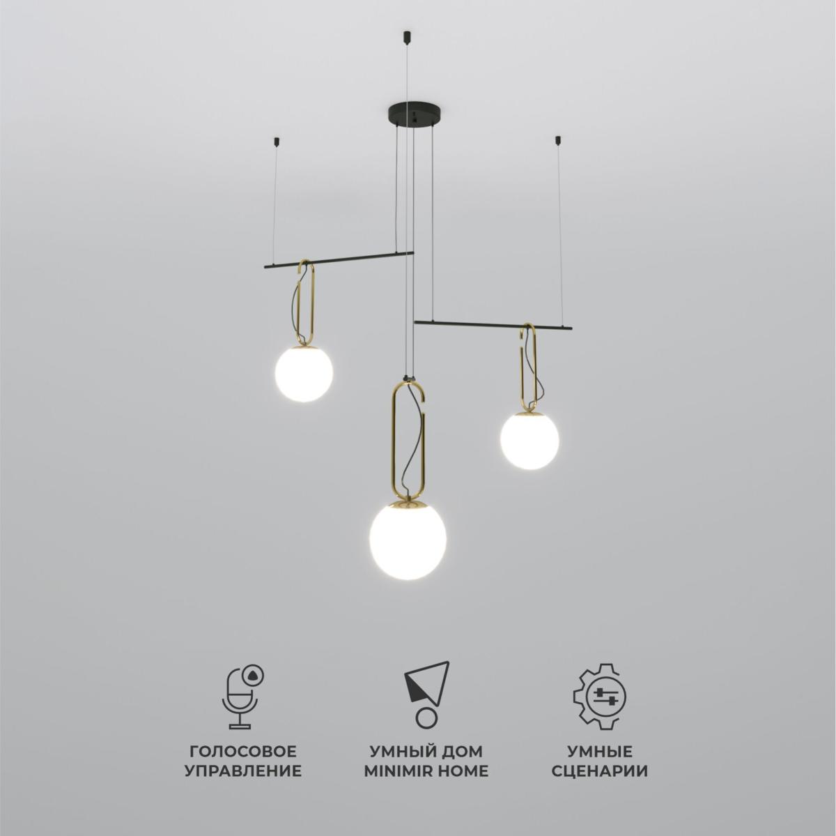 Подвесная люстра Eurosvet Riche 70143/3 черный Smart a060839 в #REGION_NAME_DECLINE_PP#