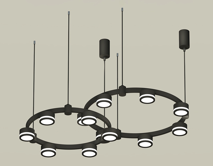 Комплект подвесного светильника Ambrella Light Techno Ring XR92091003 (A9209x2, C9238, C9232, N8415) в Санкт-Петербурге