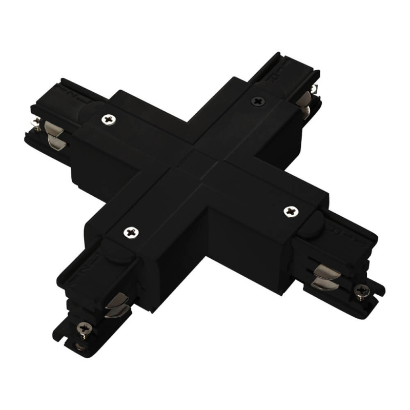 Коннектор X-образный Ideal Lux Link Trim X-Connector Black в Санкт-Петербурге
