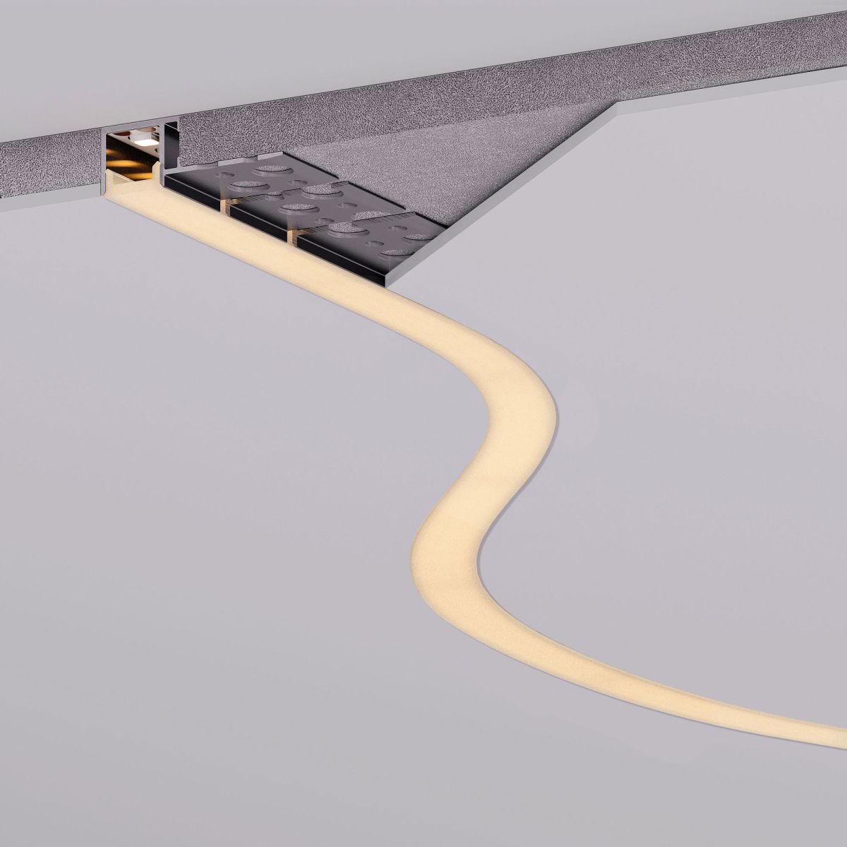 Профиль Arlight FANTOM-BENT-W12-SIDE-EDGE-2000 ANOD (Алюминий) 057315 в Санкт-Петербурге