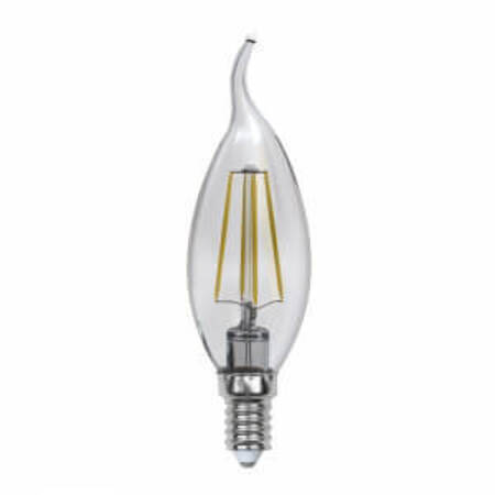 Лампа светодиодная филаментная (UL-00000200) Uniel E14 6W 3000K прозрачная LED-CW35-6W/WW/E14/CL PLS02W в #REGION_NAME_DECLINE_PP#