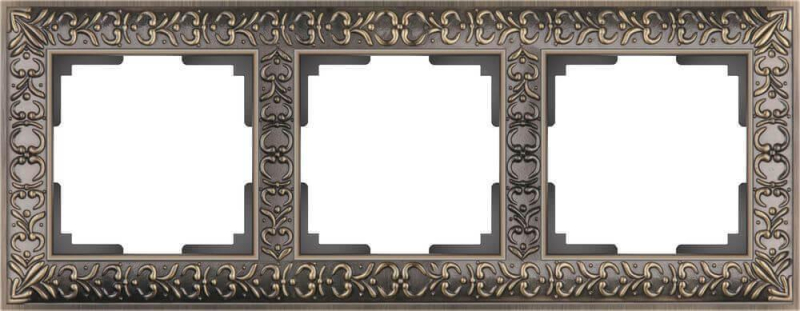 Рамка Werkel Antik на 3 поста бронза WL07-Frame-03 4690389054372 в #REGION_NAME_DECLINE_PP#